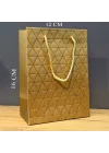 Mey İthalat® Mini Boy Gold Karton Hediye Çantası
