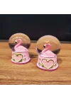 Mey İthalat® Mini Işıklı Flamingo Kar Küresi