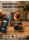Mey İthalat® Mini Nostaljik Bluetooth Hoparlör FM Radyo 8 Saat Batarya Yeni Nesil