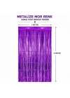 Mey İthalat® Mor Metalize Parti Perdesi 100x200 cm – Kapı ve Arka Fon Perdesi