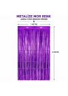 Mey İthalat® Mor Metalize Parti Perdesi 100x200 cm – Kapı ve Arka Fon Perdesi
