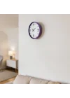 Mey İthalat® Mor Standart 36 Cm Duvar Saati