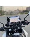 Mey İthalat® Motosiklet Gidon Telefon Tutucu–360° Döner, Kaymaz Sabitleme Sistemli, Sarsıntı Önleyici Telefon Tutucu Aparat