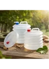 Mey İthalat® Musluklu Akordiyon Katlanır Su Bidonu 10 Litre