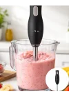 Mey İthalat® Mutfak El Blenderı Paslanmaz Çelik Uçlu Ergonomik Tasarım