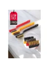 Mey İthalat® Mutfak Fırça Seti 3 Değişik Uçlu 720639