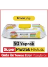 Mey İthalat® Mutfak Temizlik Havlusu 50 Adet Limon