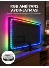 Mey İthalat® Müzikle Senkronize LED Şerit TV Aydınlatma Yeni Nesil