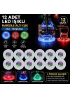 Mey İthalat® Nargile Altı Işık 12’li Set