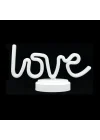 Mey İthalat® Neon Işıklı Love Yazılı Masa Gece Lambası