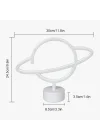 Mey İthalat® Neon Işıklı Satürn Lamba (Pil + USB)