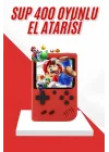 Mey İthalat® Nostalji Oyunlu Mini Atari Gamebox 400 Oyunlu El Atarisi