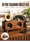 Mey İthalat® Nostaljik Görünümlü Bluetooth Bağlantılı Speaker