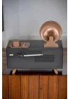 Mey İthalat® Nostaljik Görünümlü Bluetooth Bağlantılı Speaker
