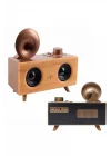 Mey İthalat® Nostaljik Radyo Bluetooth Bağlantılı Şarjlı Yüksek Ses Kaliteli