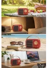 Mey İthalat®  Nostaljik Retro Bluetooth  - FM Radyo, USB ve Bluetooth Kablosuz Hoparlör