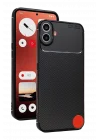 Mey İthalat®  Nothing Phone Nothing CMF Phone 1 Auto Focus Karbon Kapak - Siyah