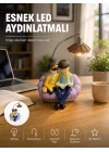 Mey İthalat® Okuyan Çift Figürlü Dekoratif Gece Lambası Hediye Seçeneği