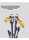 Mey İthalat® Örgülü Tasarım 4’ü 1 Arada USB-C Lightning Hızlı Şarj Kablosu