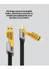 Mey İthalat® Örgülü Tasarım 4’ü 1 Arada USB-C Lightning Hızlı Şarj Kablosu
