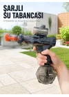 Mey İthalat® Otomatik Su Tabancası Şarjlı LED Işıklı Basınçlı Su Püskürtmeli Oyuncak
