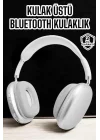 Mey İthalat® P9 Plus Kablosuz Kulak Üstü Bluetooth Kulaklık Beyaz Yüksek Ses Kaliteli