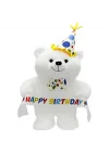 Mey İthalat® Papyonlu Happy Birthday Peluş Ayı 45 cm