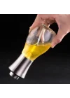 Mey İthalat® Paslanmaz Çelik Başlıklı Cam Sprey Yağdanlık