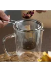 Mey İthalat® Paslanmaz Çelik Çay ve Kahve Süzgeci - İnce Gözenekli