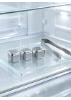 Mey İthalat® Paslanmaz Çelikten Üretilmiş Metal Buz Küpü Seti ve Buz Klipsi