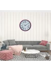 Mey İthalat® Pembe 36 Cm Dekoratif Duvar Saati