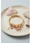 Mey İthalat® Pembe Kelebek Model Charmlı Bileklik