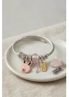 Mey İthalat® Pembe Şans Tavşanı Charmlı Bileklik