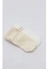 Mey İthalat® Penye Kaymaz Soket Çorap 2li 10144 Pudra Ekru