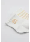 Mey İthalat® Penye Soket Çorap 2li 10139 Ekru Somon