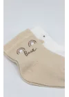 Mey İthalat® Penye Soket Çorap 2li 10142 Bej Ekru
