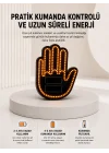 Mey İthalat® Pilli Led Işık Araç Camı İçin Uzaktan Kumandalı El Simgesi