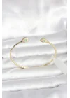 Mey İthalat® Pirinç Gold Renk Yılan Model Bileklik