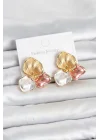 Mey İthalat® Pirinç Lotus Model Kadın Kolye
