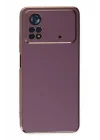 Mey İthalat®   Poco X4 Pro 5G Kılıf Volet Silikon - Mor