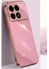 Mey İthalat®   Poco X6 Pro Kılıf Volet Silikon - Mor