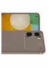 Mey İthalat®   Poco X7 Pro Kılıf Auto Focus Karbon Kapak - Gri
