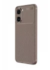 Mey İthalat®   Poco X7 Pro Kılıf Auto Focus Karbon Kapak - Gri