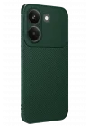 Mey İthalat®   Poco X8 Pro Auto Focus Karbon Kapak - Koyu Yeşil