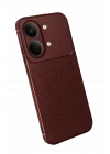 Mey İthalat®   Poco X8 Pro Max Auto Focus Karbon Kapak - Bordo