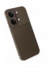 Mey İthalat®   Poco X8 Pro Max Auto Focus Karbon Kapak - Kahverengi