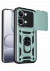 Mey İthalat®   Poco X8 Pro Max Pars Lens Yüzüklü Silikon - Yeşil