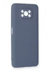 Mey İthalat®   Pocophone X3 Kılıf Nano içi Kadife Silikon - Gri