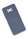 Mey İthalat®   Pocophone X3 Kılıf Nano içi Kadife Silikon - Gri