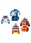 Mey İthalat®  POLI MRT-674 Robocar Poli Mini Transforming Kasabanın Kurtarma Araçları 4lü Set